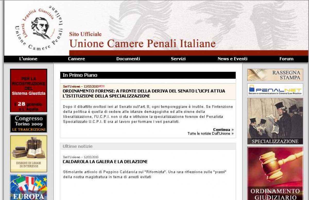 Giustizia: Unione Camere Penalli istituisce il "penalista specializzato"
