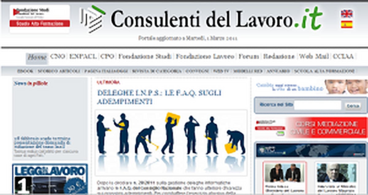 Consulenti del Lavoro, contributi con modulo F24