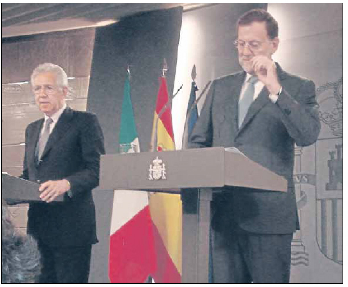 MONTI E RAJOY, UN FRONTE COMUNE PER LA GRANDE CRISI