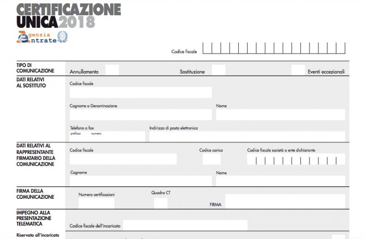 Certificazione Unica 2018: cos'è e come ottenerla