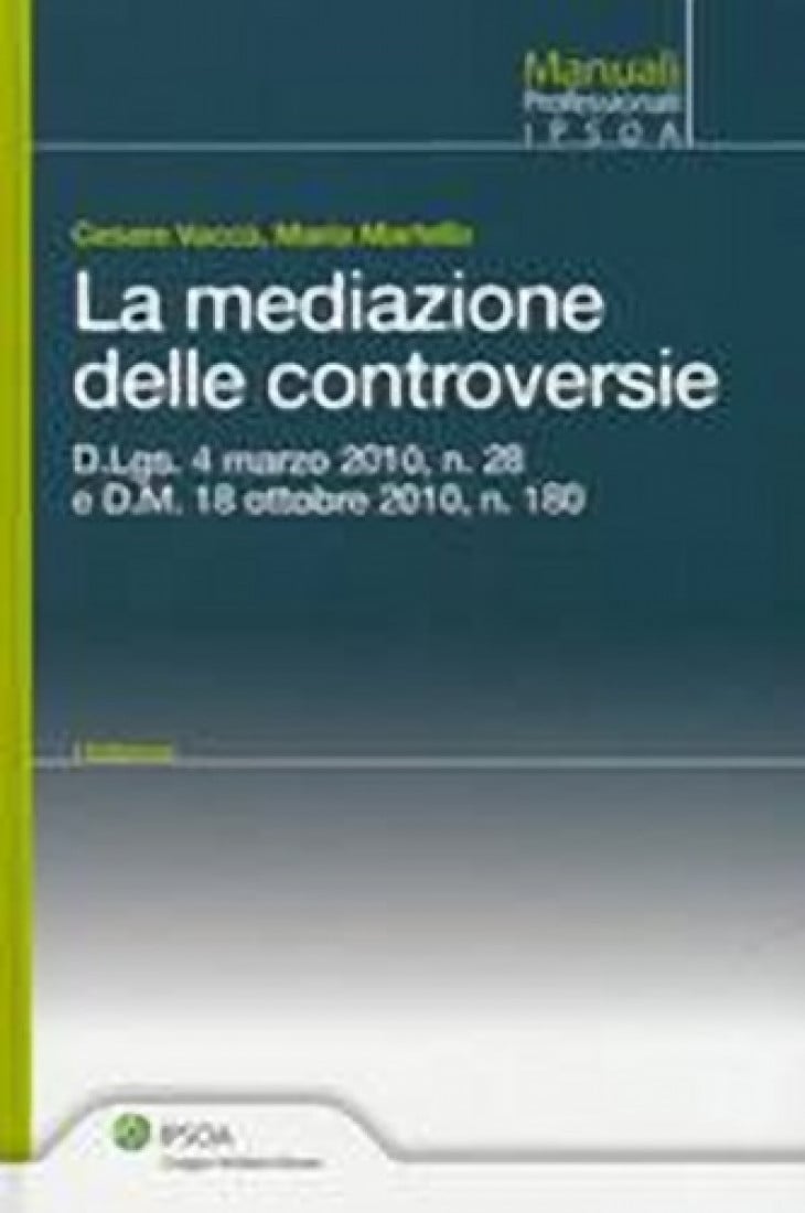 In libreria: La mediazione delle controversie