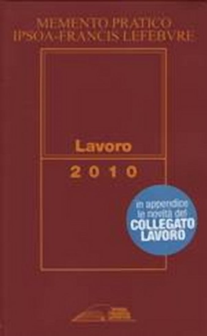 In libreria: Memento pratico / Lavoro 2010