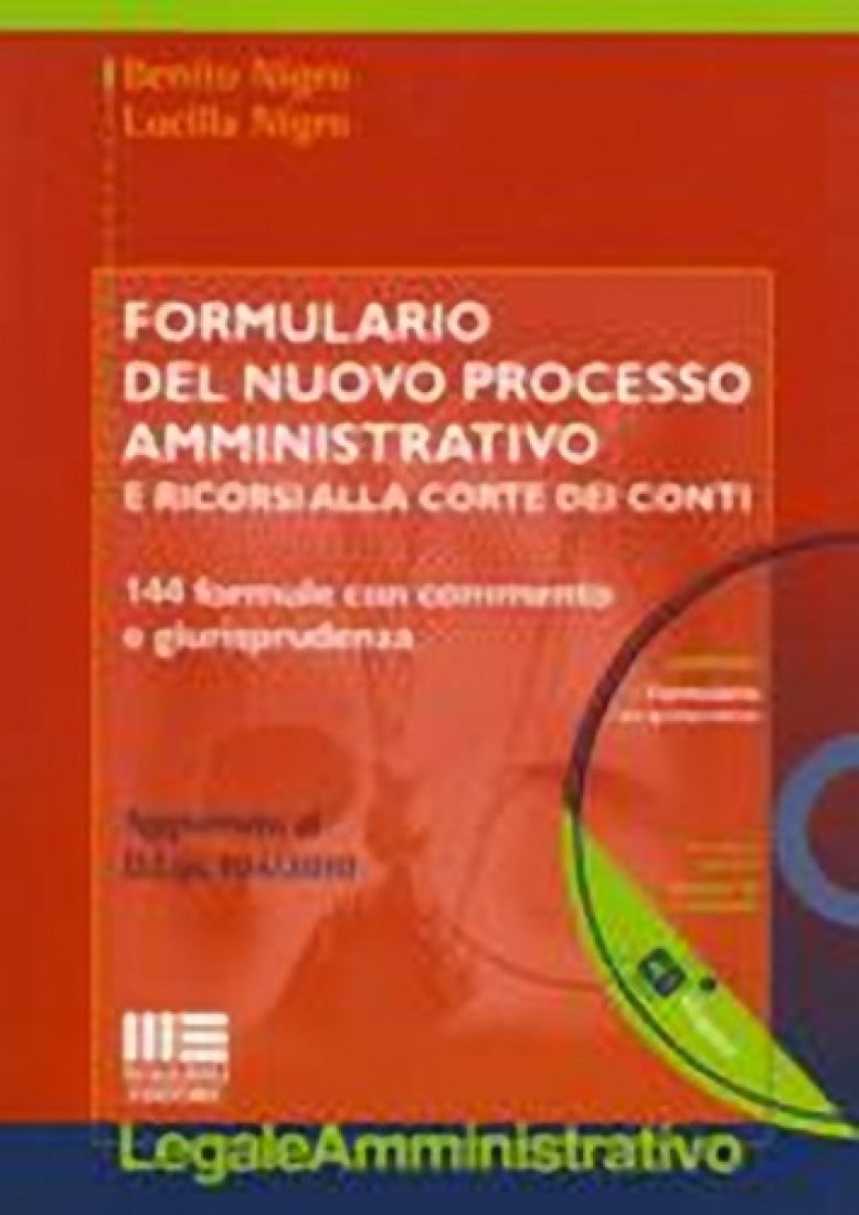 In libreria: Formulario del nuovo processo amministrativo