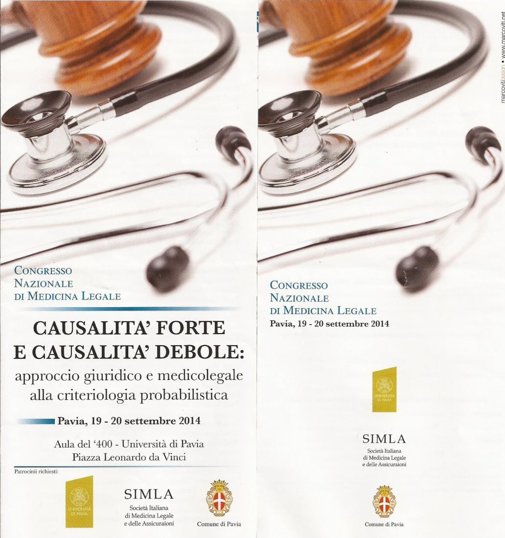 Congresso nazionale di medicina legale: Pavia, 19 e 20 Settembre 2014